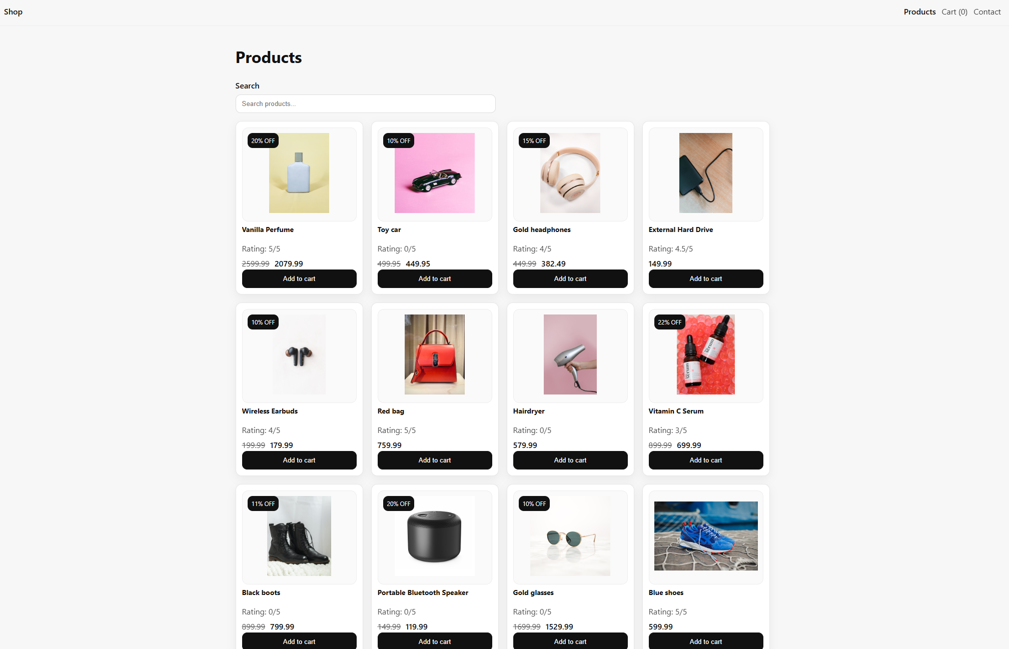 Screenshot of the CSS Frameworks Social App project